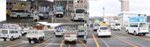 町議立候補者選挙カー