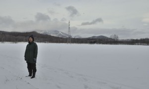 モノクロームの世界の蕎麦畑